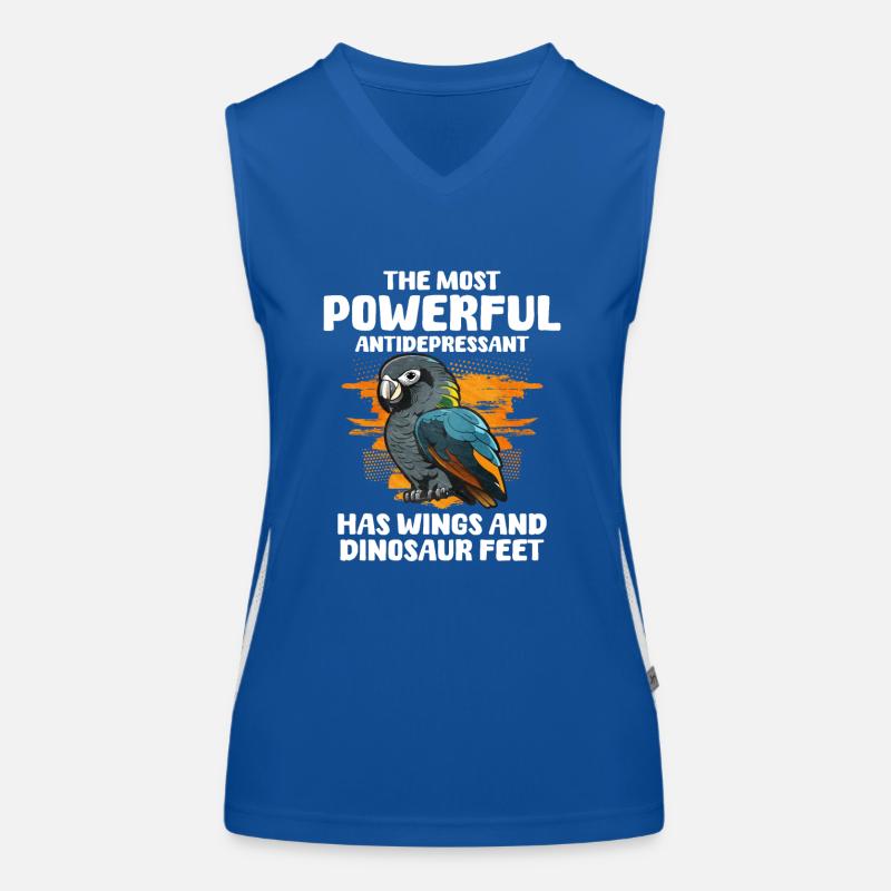 African Grey Parrot Gift Women's Functional Contrast Tank Top