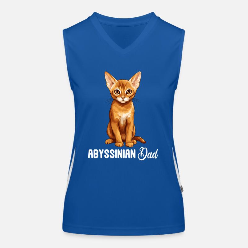 Abyssinian Cat Abessinierkatze Funktionelles Kontrast-Tank Top für Frauen