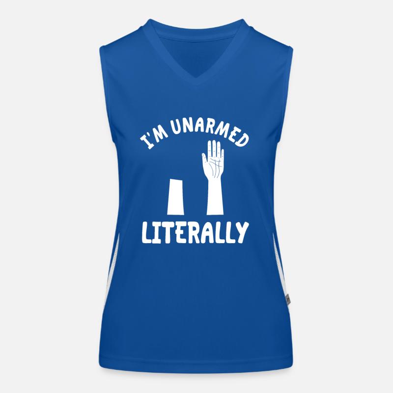 Handamputierter Witz Funktionelles Kontrast-Tank Top für Frauen