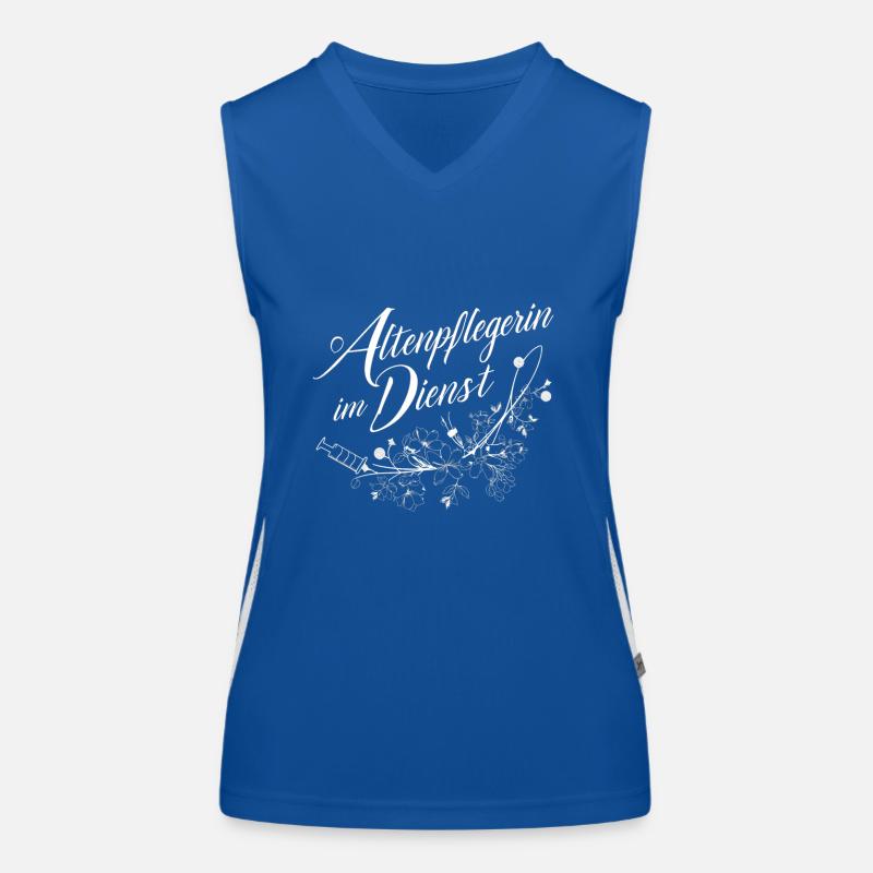Altenpflegerin Im Dienst Funktionelles Kontrast-Tank Top für Frauen