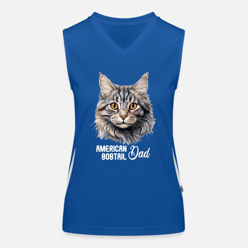 Cat Cats American Bobtail Women's Functional Contrast Tank Top
