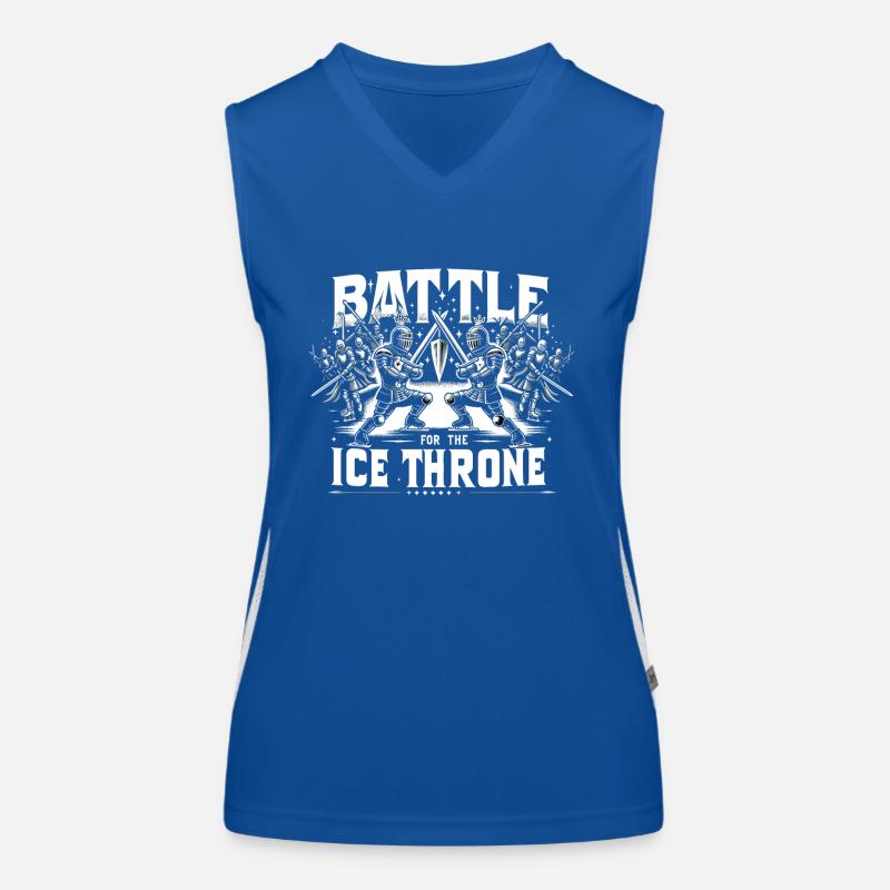 Eislaufen Schlittschuhläufer Funktionelles Kontrast-Tank Top für Frauen