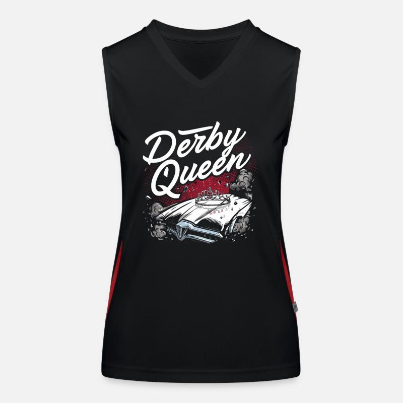 Derby de démonstration Derby de démolition Derby de démolition Débardeur respirant contrasté Femme