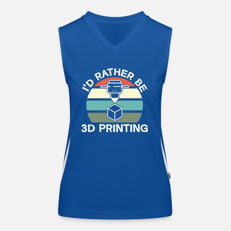 3D Drucker 3D Druck Funktionelles Kontrast-Tank Top für Frauen