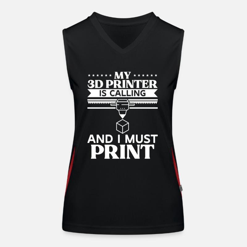 3D Drucker 3D Druck Funktionelles Kontrast-Tank Top für Frauen