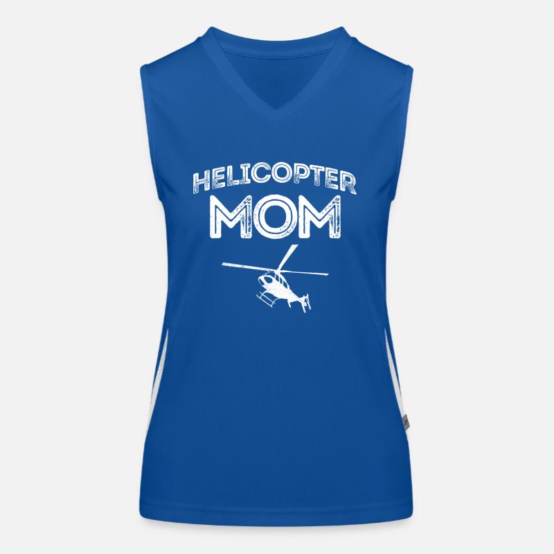 Helikopter Eltern Lustige Helikoptermutter Funktionelles Kontrast-Tank Top für Frauen