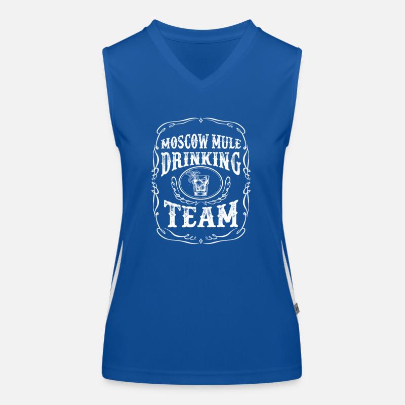 Moscow Mule Drinking Team Cocktail Mixgetränk Becher Funktionelles Kontrast-Tank Top für Frauen