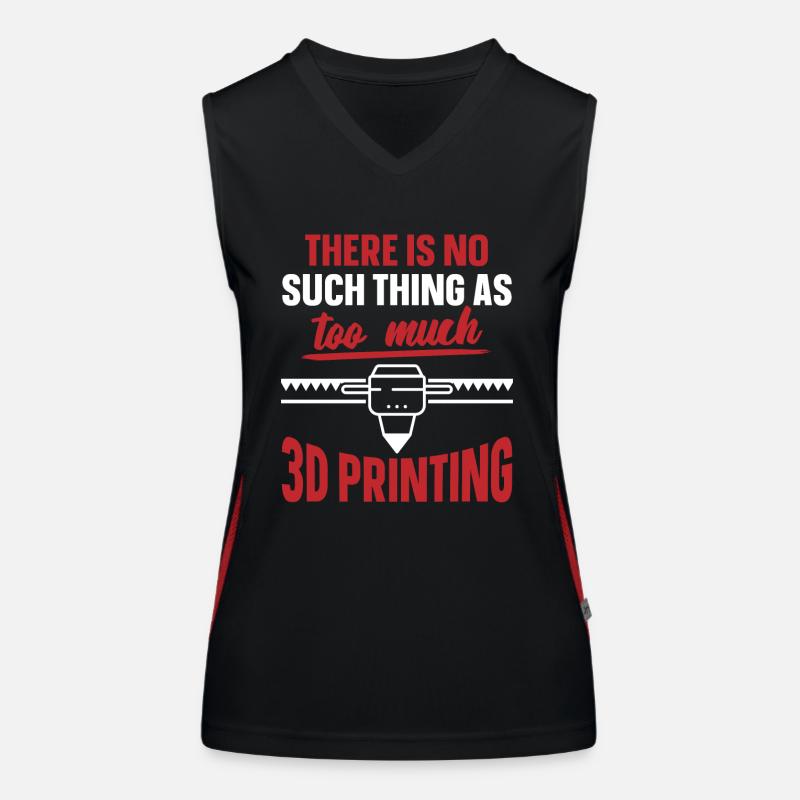 3D Printer 3D Printing Women's Functional Contrast Tank Top