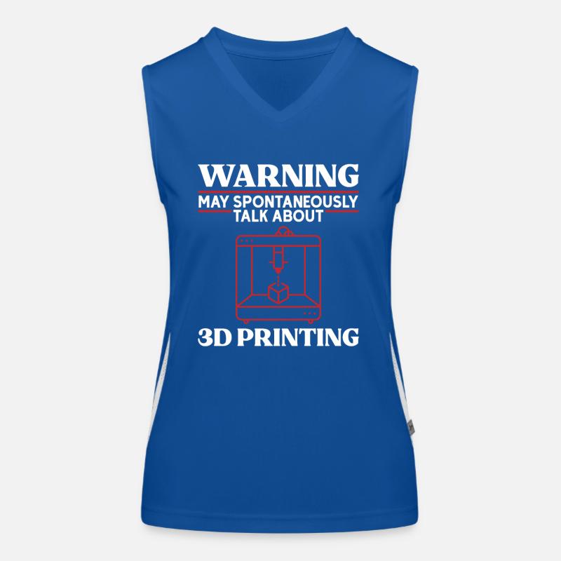3D Printer 3D Printing Women's Functional Contrast Tank Top