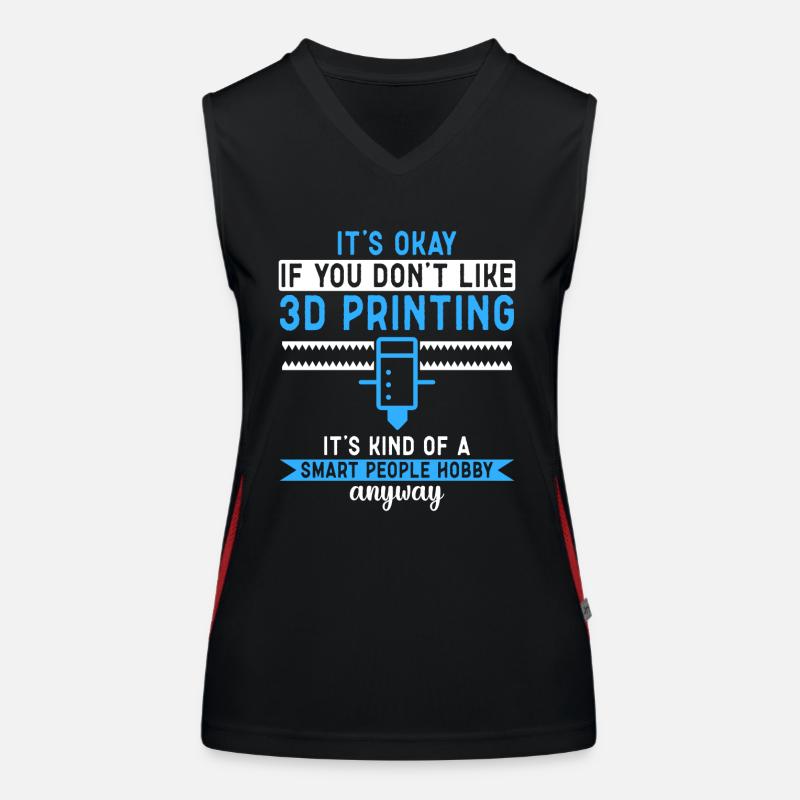 Imprimante 3D Impression 3D Débardeur respirant contrasté Femme