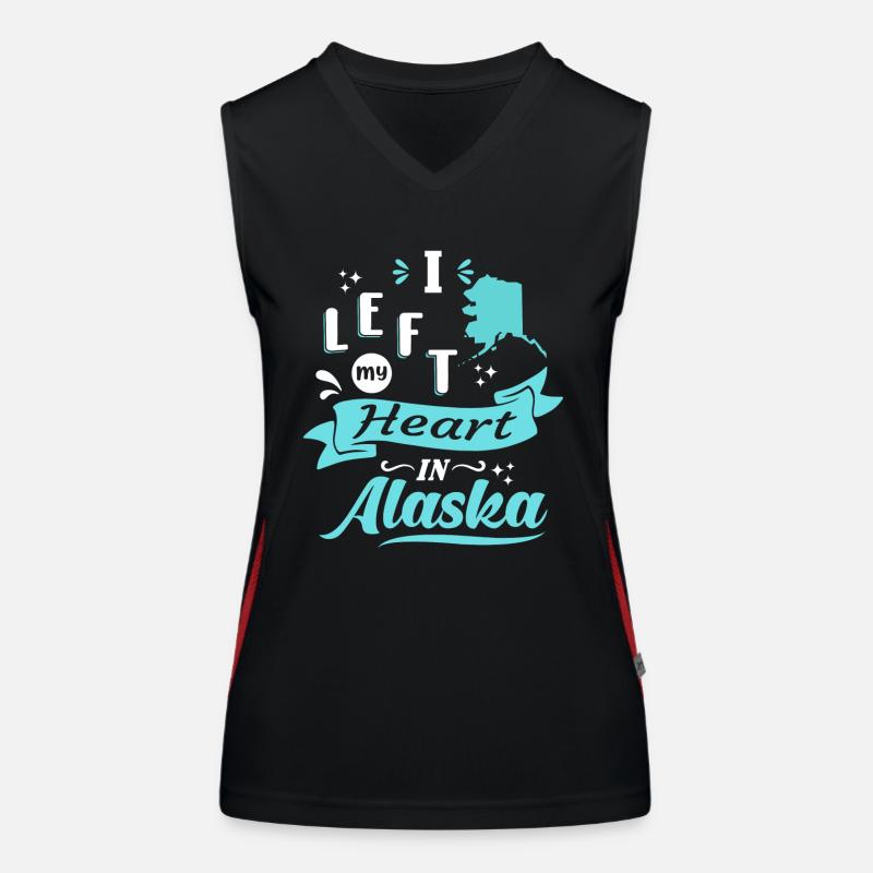 Alaska Souvenir Liebe Funktionelles Kontrast-Tank Top für Frauen