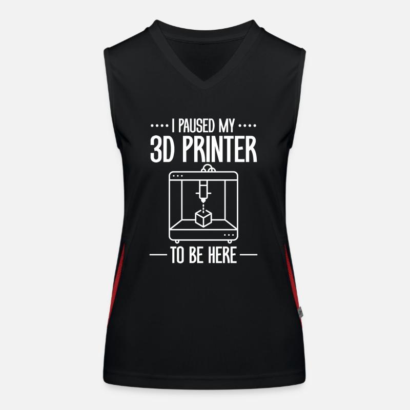 Imprimante 3D Impression 3D Débardeur respirant contrasté Femme