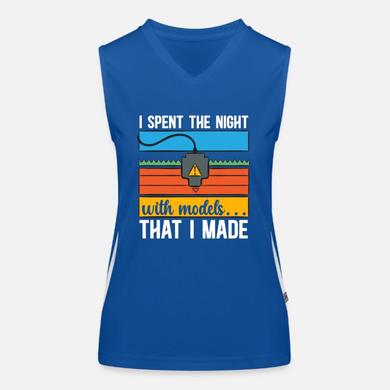 3D Printer 3D Printing Women's Functional Contrast Tank Top