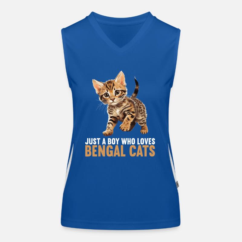 Chat du Bengale Bengalkatze Débardeur respirant contrasté Femme