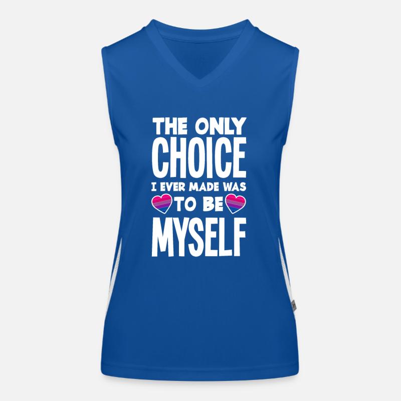 Bisexuell Selbstsein Regenbogen Funktionelles Kontrast-Tank Top für Frauen