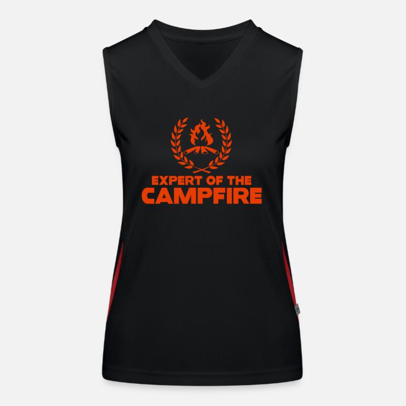 Expert du feu de camp Expert en camping Débardeur respirant contrasté Femme