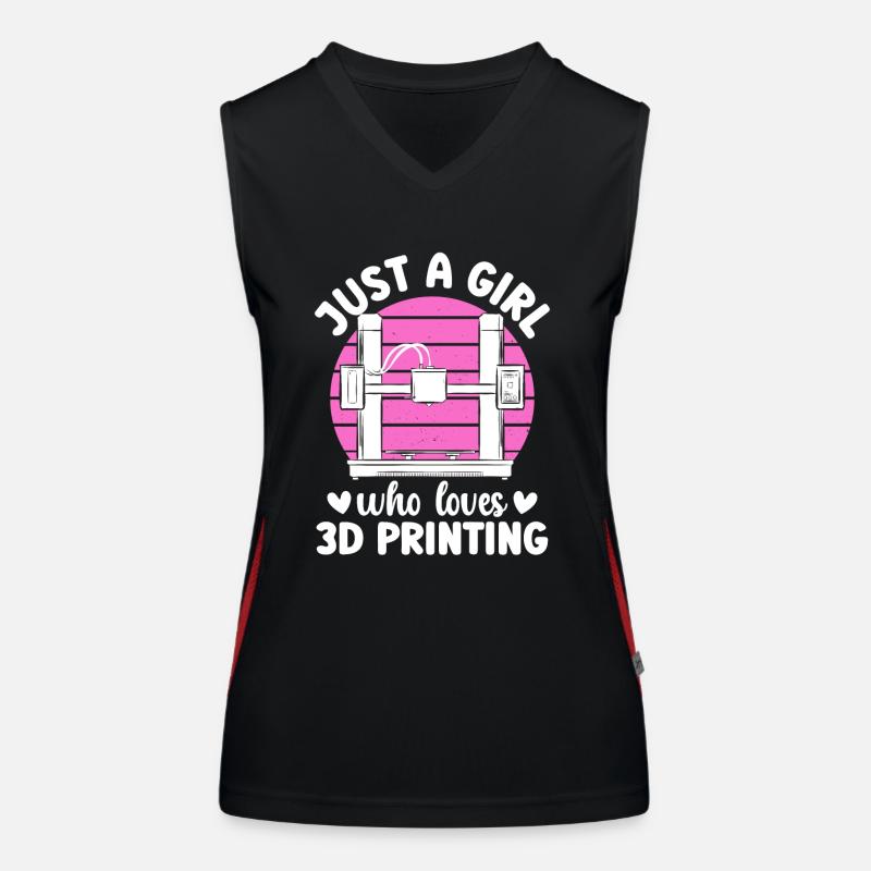 Imprimante 3D Impression 3D Débardeur respirant contrasté Femme