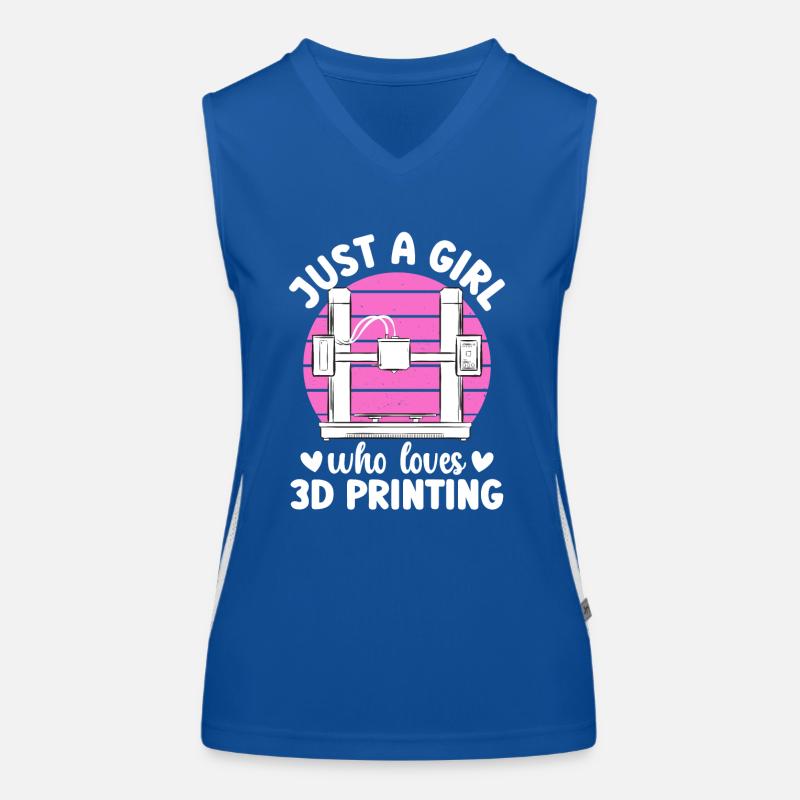 3D Printer 3D Printing Women's Functional Contrast Tank Top