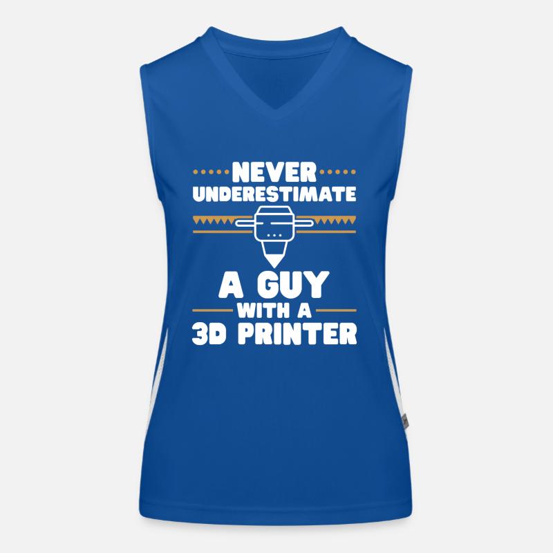 3D Printer 3D Printing Women's Functional Contrast Tank Top