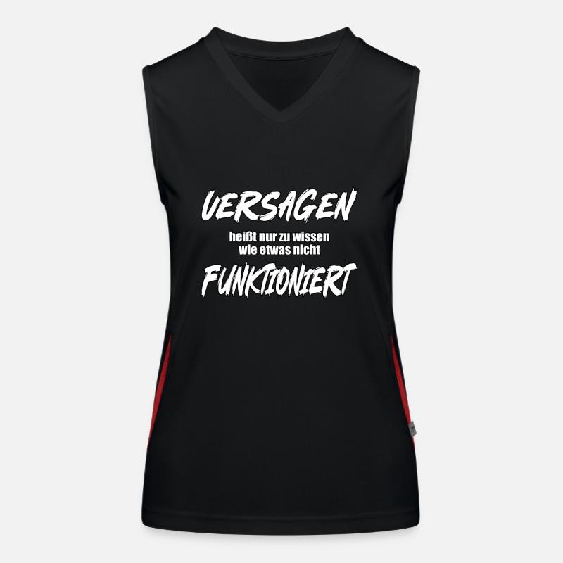To fail is to know... Women's Functional Contrast Tank Top