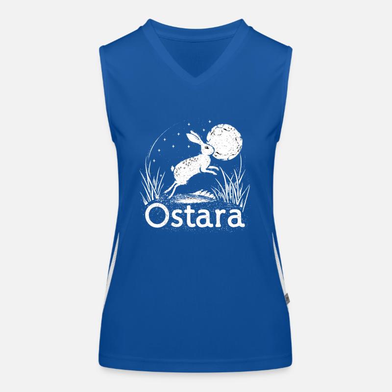 Ostara Eostre équinoxe sorcière déesse païenne rituels Débardeur respirant contrasté Femme