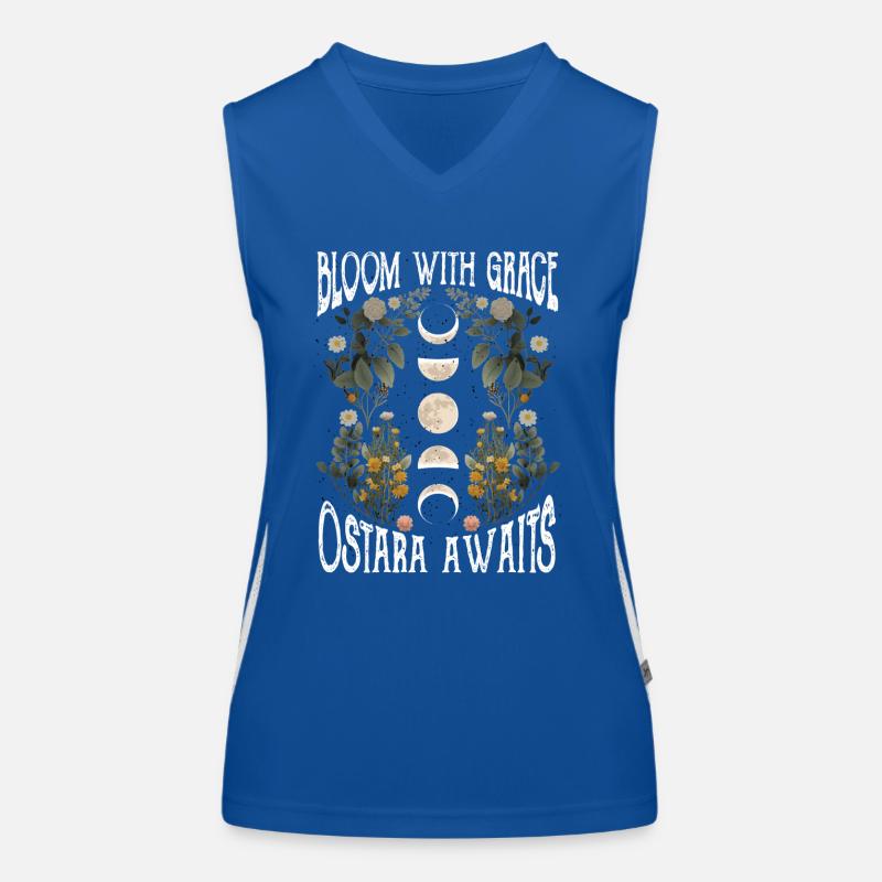 Ostara Witch Moon Eostre Spring Eastern Women's Functional Contrast Tank Top