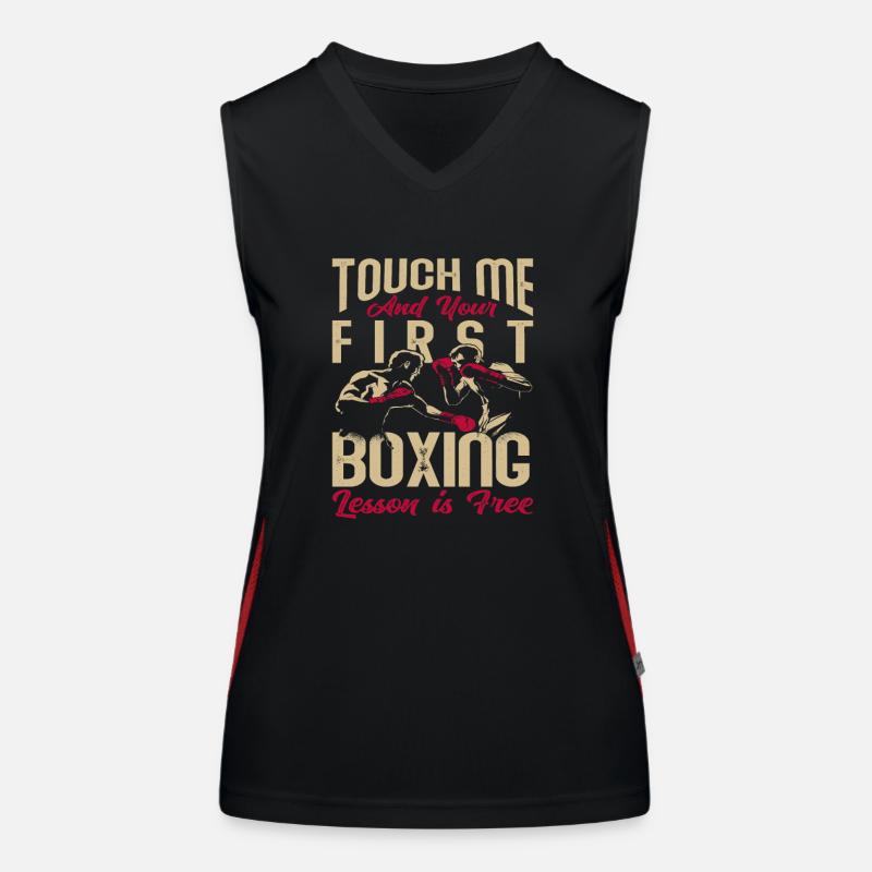 Drôle Boxe Boxer Hobby Débardeur respirant contrasté Femme