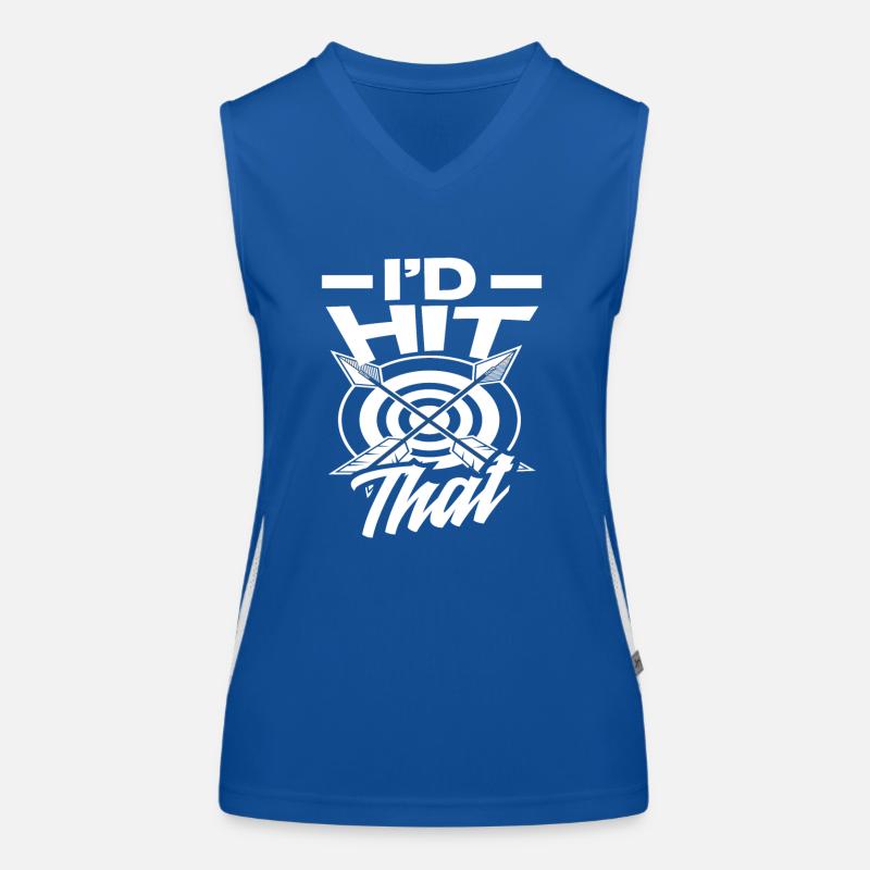 Bogen Bogenschießen Pfeile Funktionelles Kontrast-Tank Top für Frauen