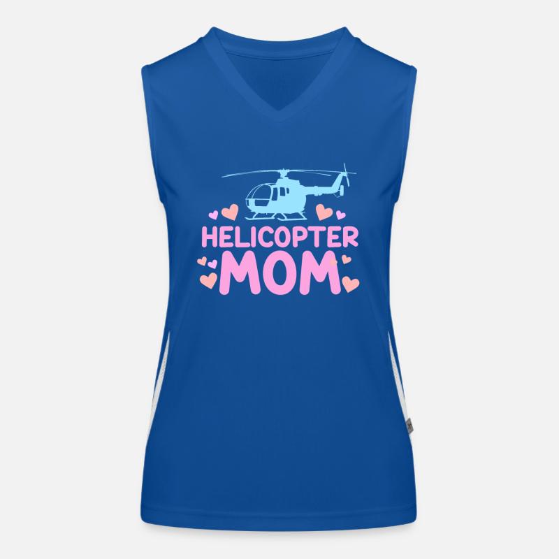 Helikopter Eltern Lustige Helikoptermutter Funktionelles Kontrast-Tank Top für Frauen