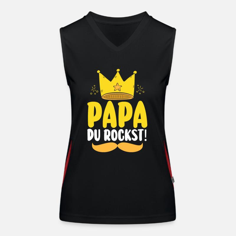 Dad Father's Day Dad Women's Functional Contrast Tank Top