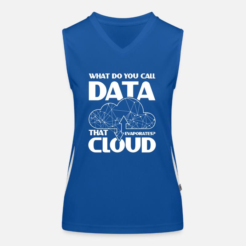 What Do You Call Data That Evaporates Cloud Funktionelles Kontrast-Tank Top für Frauen