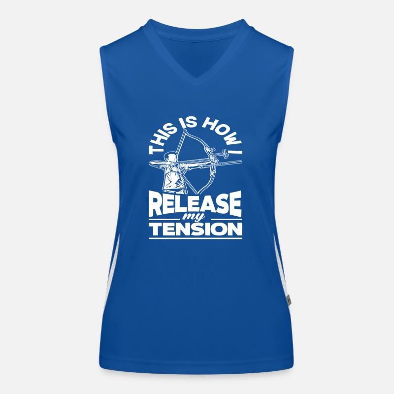 Pun Archery Bow Women's Functional Contrast Tank Top