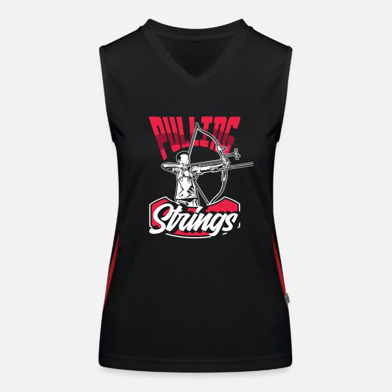 Bogenschießen Bogenschießen Bogenschießen Funktionelles Kontrast-Tank Top für Frauen
