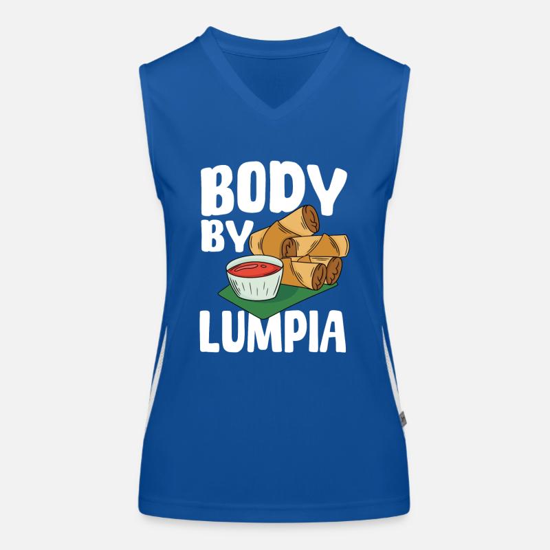 Körper Durch Lumpia Funktionelles Kontrast-Tank Top für Frauen