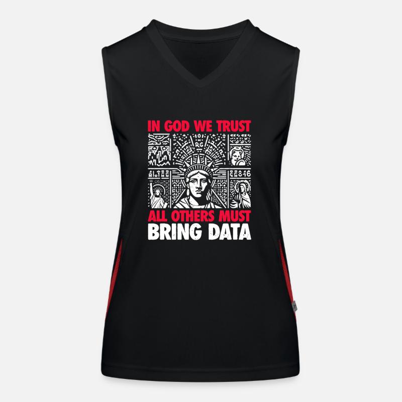 Data Analyst - Funny Gift for Analysts Women's Functional Contrast Tank Top