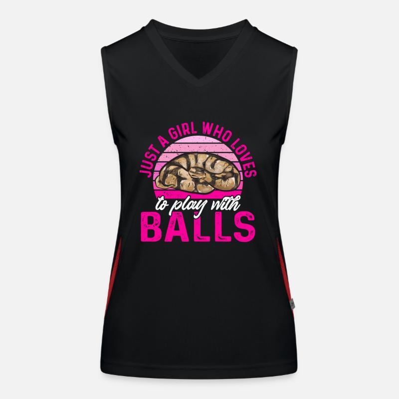 Ball Python Schlange Königspython Funktionelles Kontrast-Tank Top für Frauen