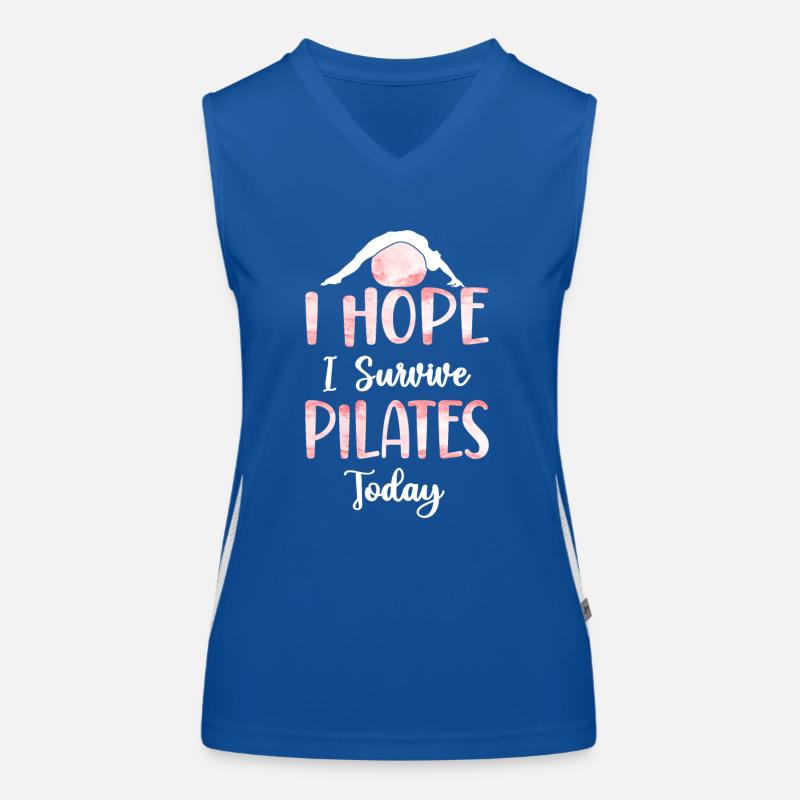 Pilates Instructor Teacher I Hope Funktionelles Kontrast-Tank Top für Frauen