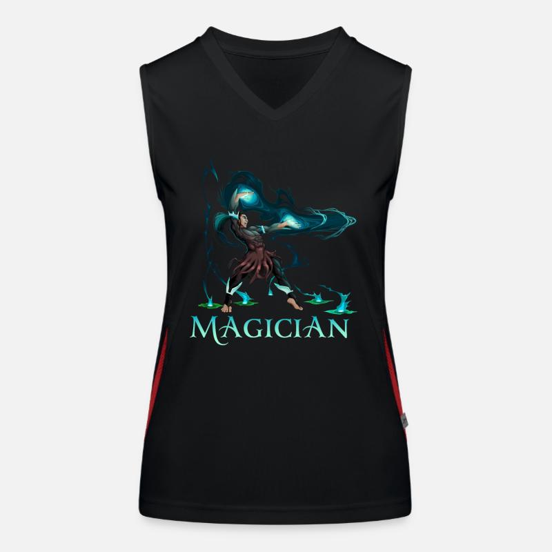 Zauberer Funktionelles Kontrast-Tank Top für Frauen