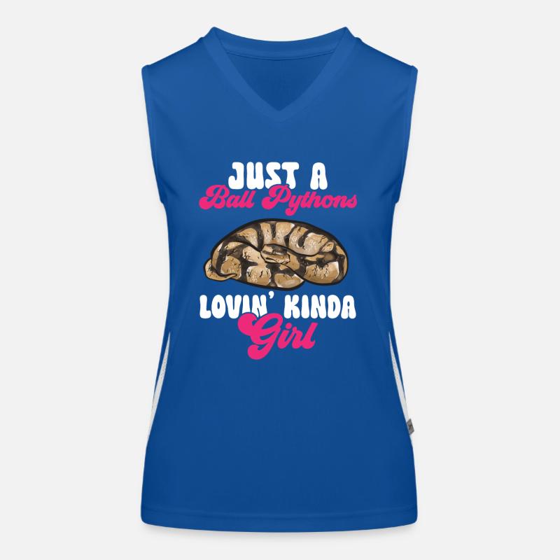 Ball Python Snake King Python Débardeur respirant contrasté Femme