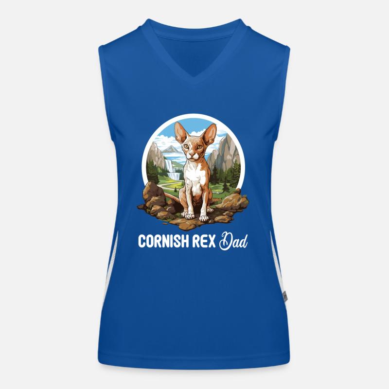 Cornish Rex Kätzchen Cornish Rex Katze Funktionelles Kontrast-Tank Top für Frauen
