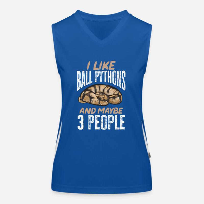 Ball Python Snake King Python Débardeur respirant contrasté Femme
