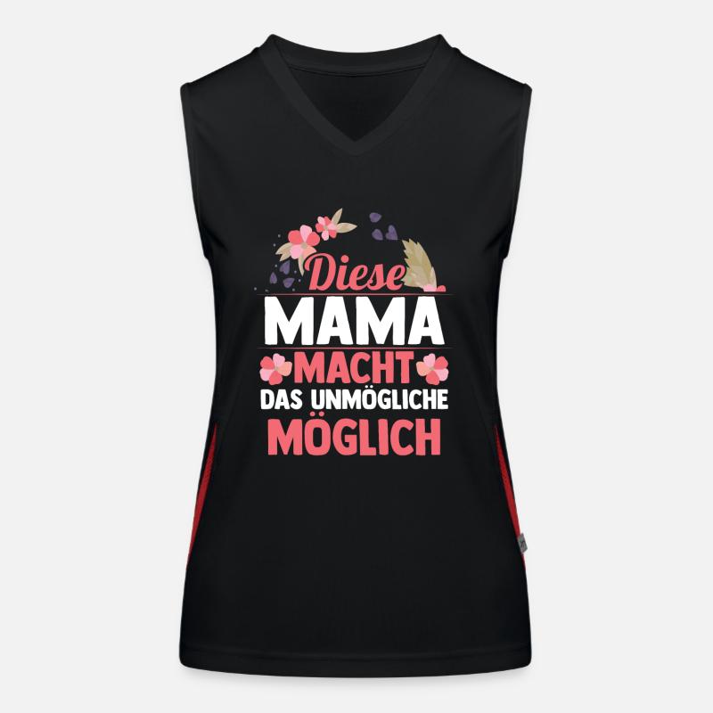 Mutter Muttertag Mama Funktionelles Kontrast-Tank Top für Frauen