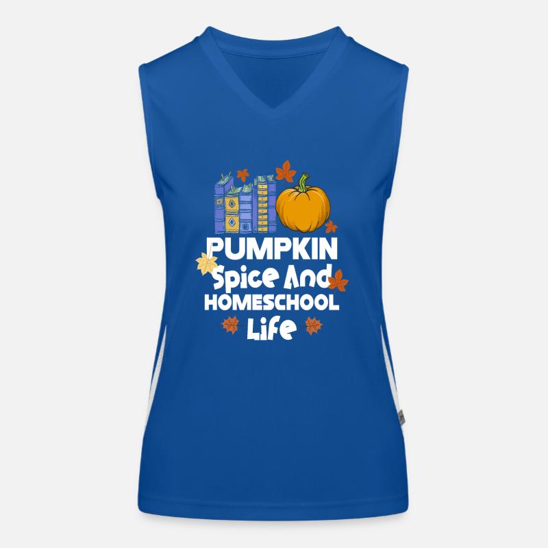 Pumpkin Spice And Homeschool Life Women's Functional Contrast Tank Top