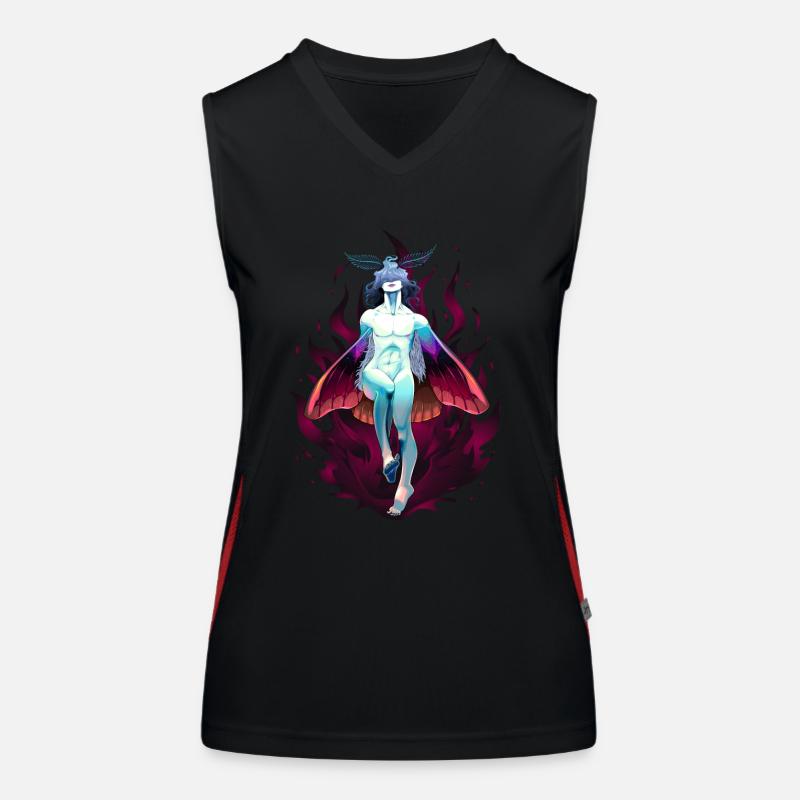 Garçon papillon de nuit Débardeur respirant contrasté Femme
