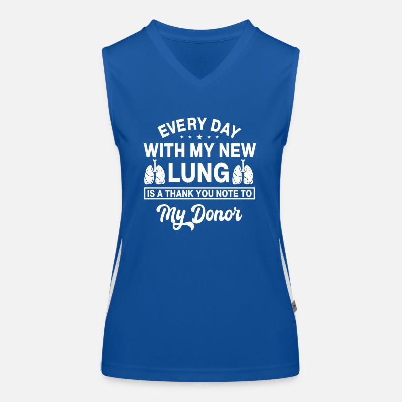 Lung TransLung Transplant Gratitude Women's Functional Contrast Tank Top
