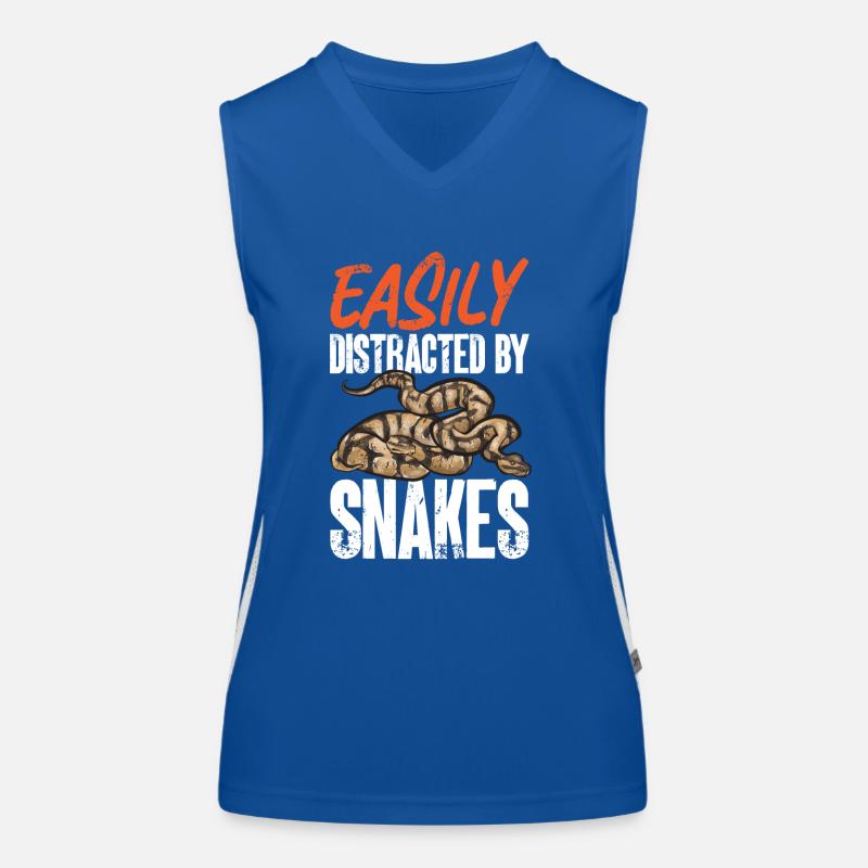 Ball Python Snake King Python Débardeur respirant contrasté Femme