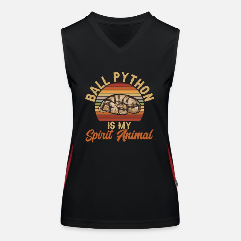 Ball Python Snake King Python Débardeur respirant contrasté Femme