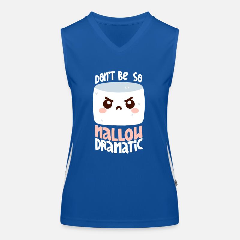 Melodramatisches Marshmallow Funktionelles Kontrast-Tank Top für Frauen