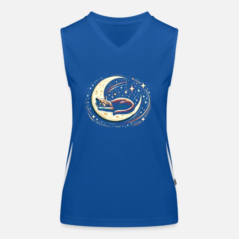 Cat, Astronaut, Astronomy, Outer Solar System Women's Functional Contrast Tank Top