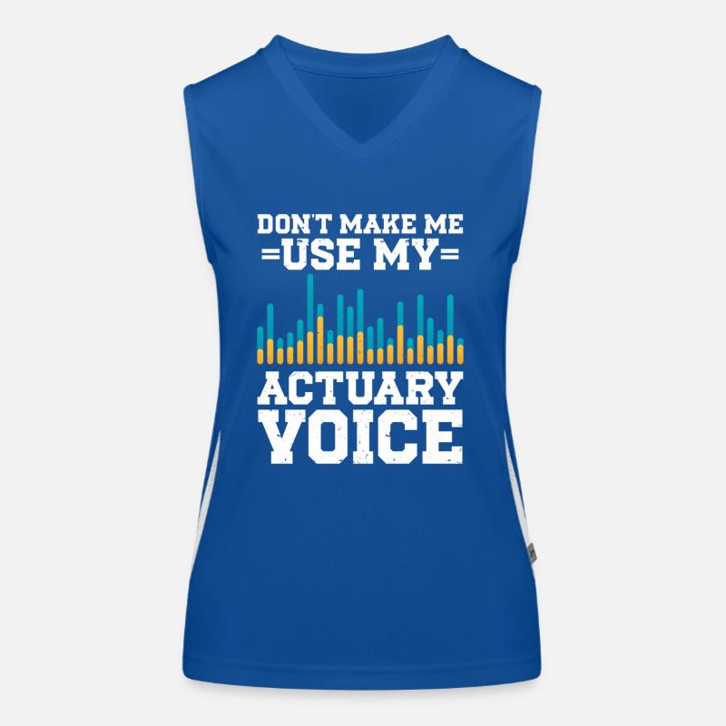 Actuary Statistician Women's Functional Contrast Tank Top